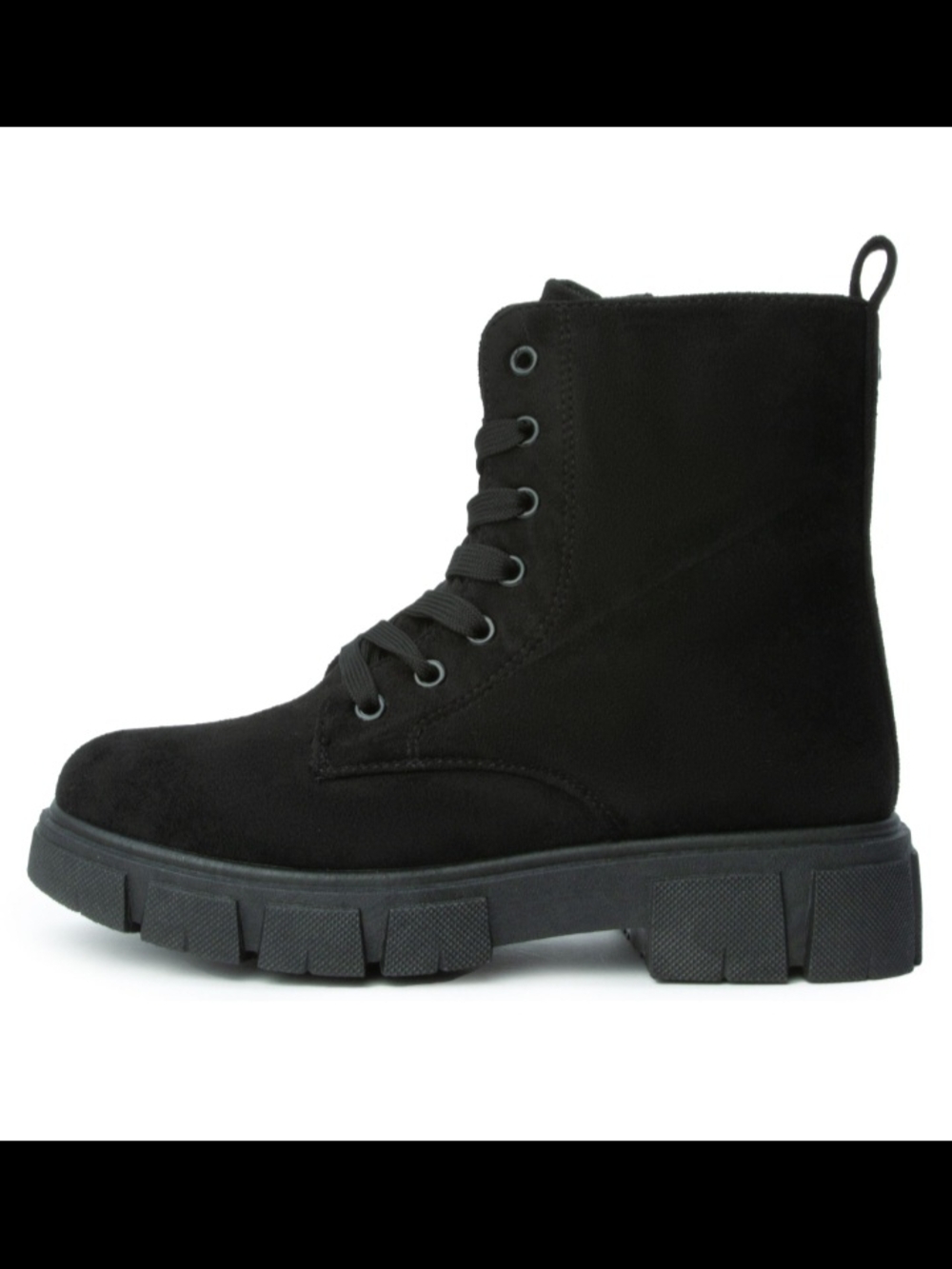 Cape Robbin Black Suede Combat Boots